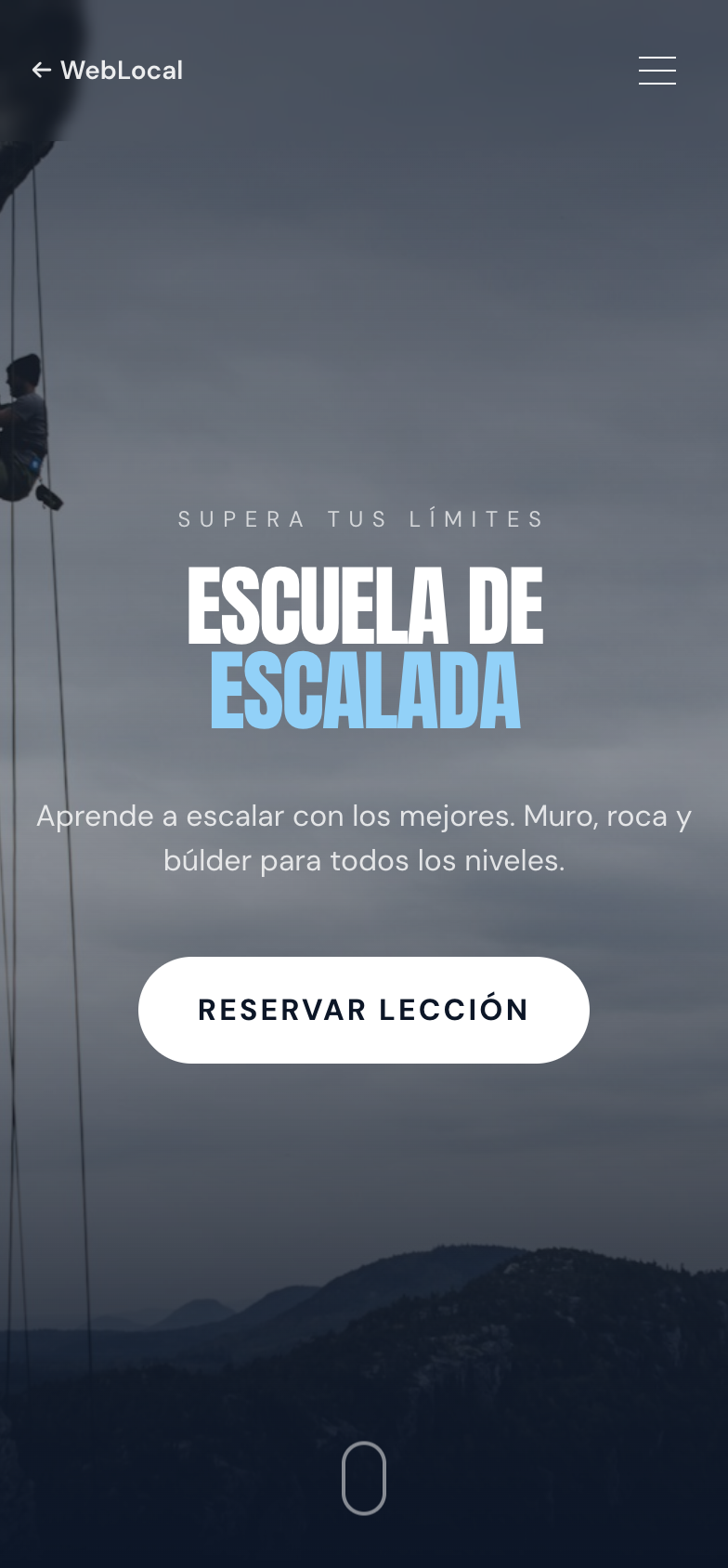 Demo: Escuela de escalada