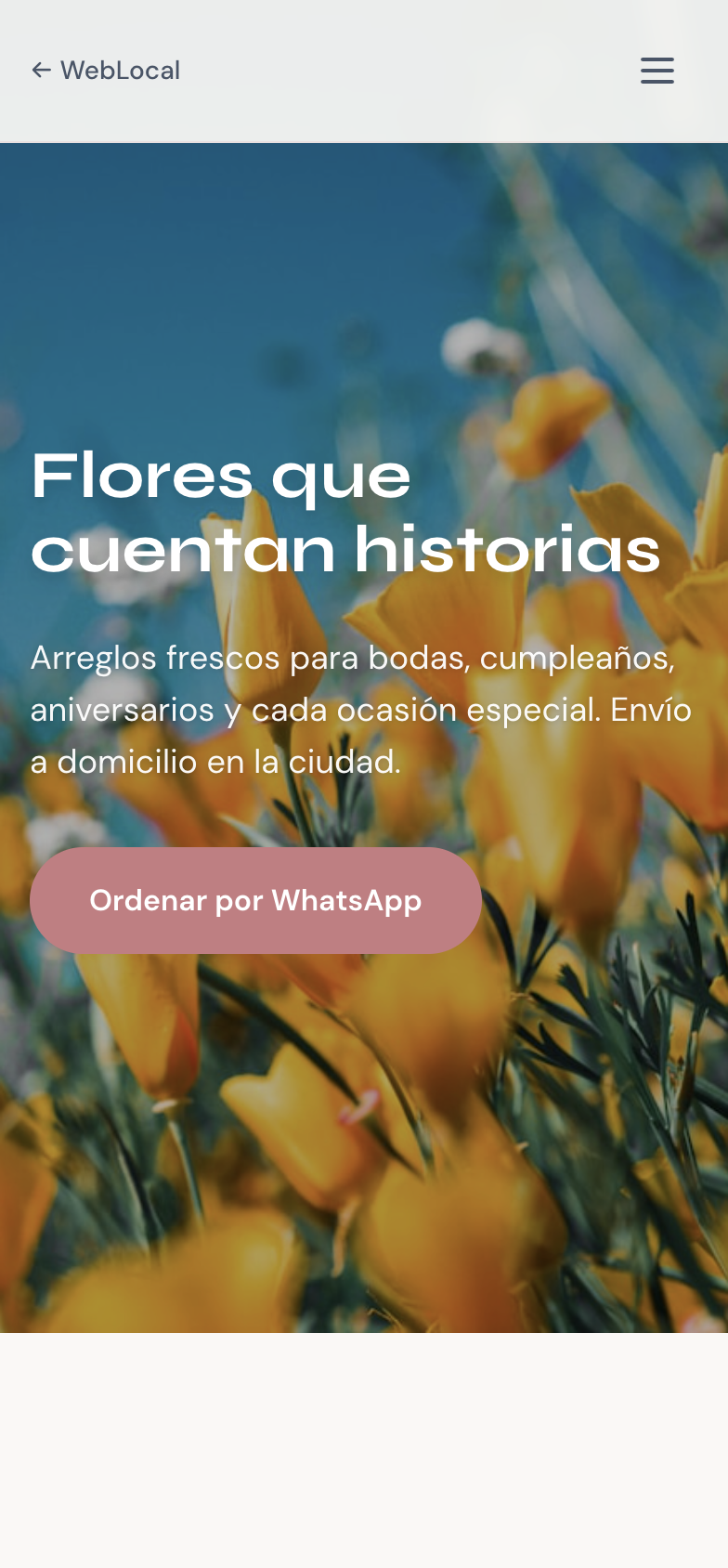 Demo: Florería Rosa